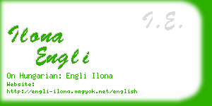 ilona engli business card